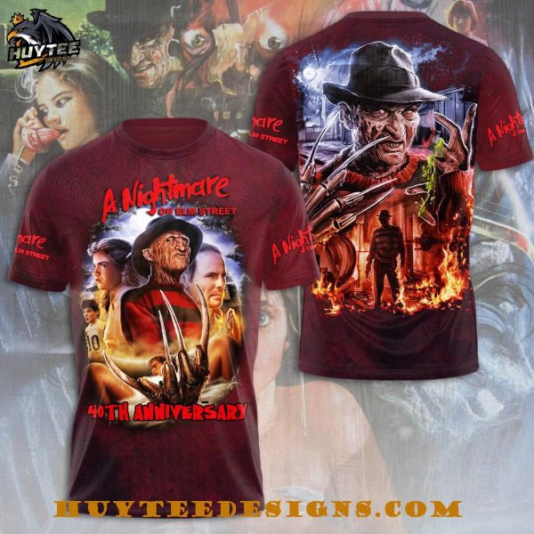 A Nightmare On Elm Street 40th Anniversary T-Shirt