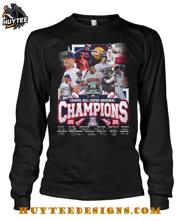 Arizona Diamondbacks Chapel Hill Super Regional Champions 2025 T-Shirt