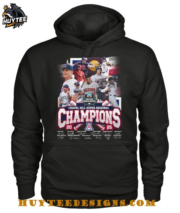 Arizona Diamondbacks Chapel Hill Super Regional Champions 2025 T-Shirt