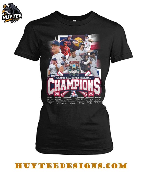 Arizona Diamondbacks Chapel Hill Super Regional Champions 2025 T-Shirt