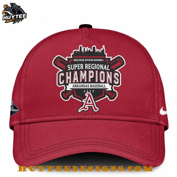 Arkansas Razorbacks 2025 NCAA Division Baseball Super Regional Champions Hoodie