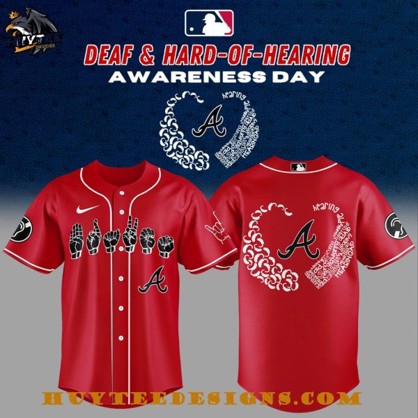 Atlanta Braves Deaf And Hard Of Hearing Night 2025 Baseball Jersey