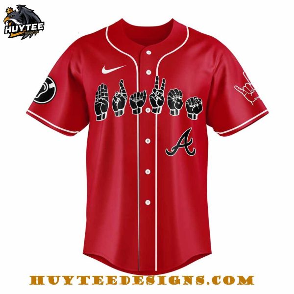 Atlanta Braves Deaf And Hard Of Hearing Night 2025 Baseball Jersey