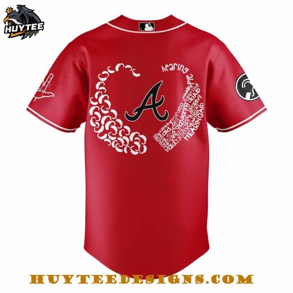 Atlanta Braves Deaf And Hard Of Hearing Night 2025 Baseball Jersey