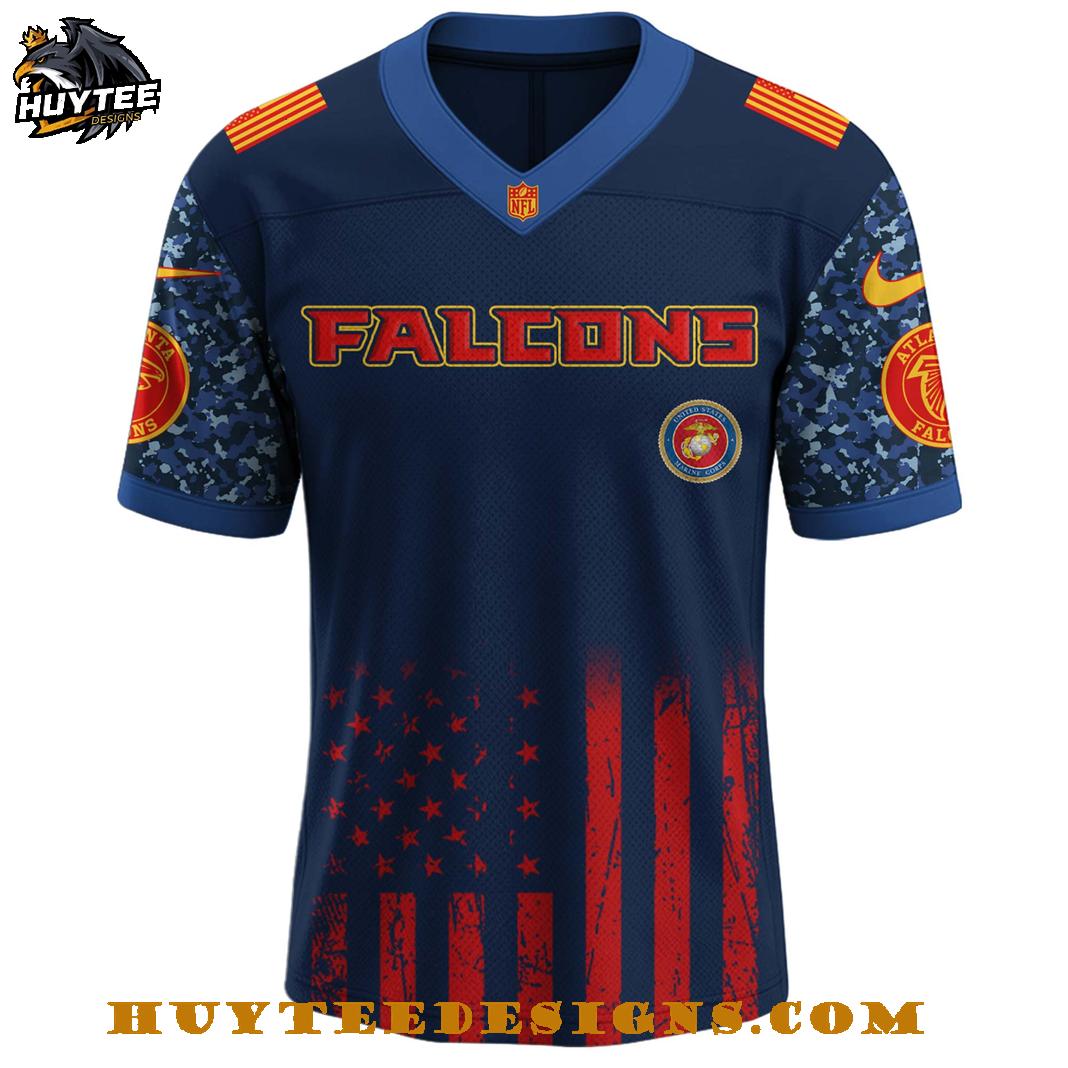 Atlanta Falcons NFL 250th Birthday Celebration U.S.M.C Football Jersey Atlanta Falcons NFL 250th Birthday Celebration U.S.M.C Football Jersey