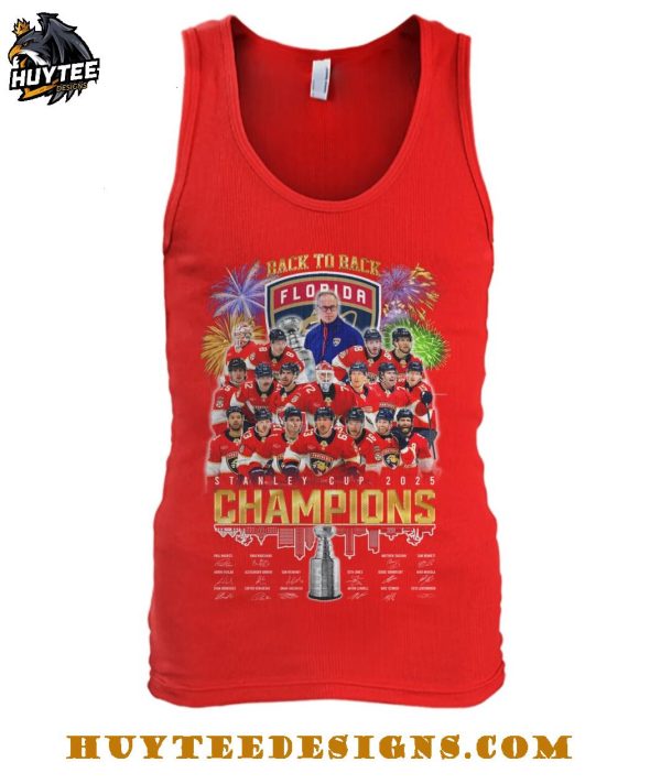 Back To Back Florida Panthers Stanley Cup 2025 Champions T-Shirt