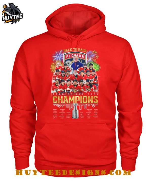Back To Back Florida Panthers Stanley Cup 2025 Champions T-Shirt