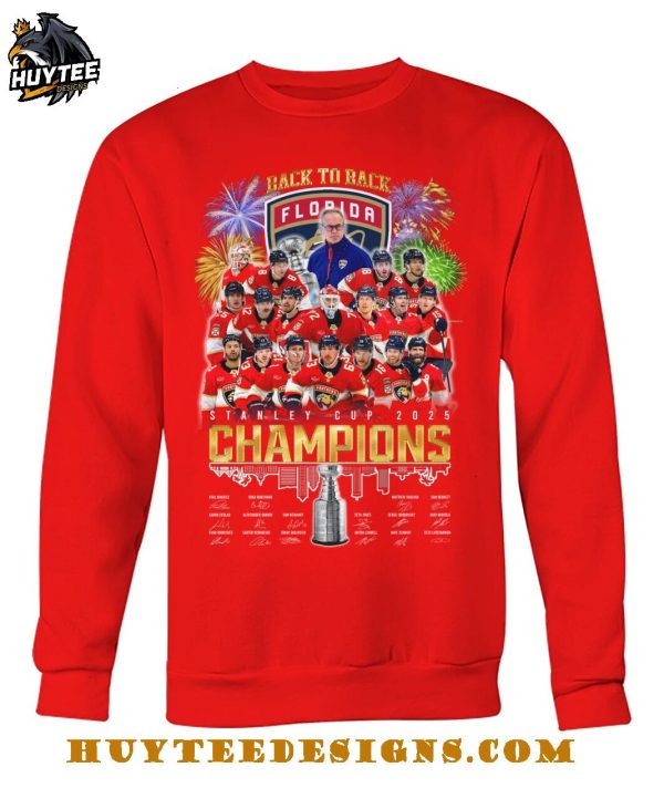 Back To Back Florida Panthers Stanley Cup 2025 Champions T-Shirt