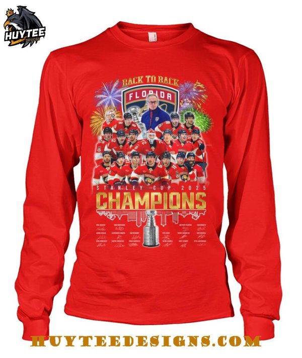 Back To Back Florida Panthers Stanley Cup 2025 Champions T-Shirt