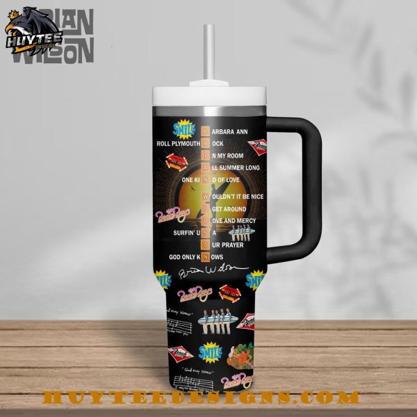 Brian Wilson God Only Knows What I’d Be Unthout You 1942-2025 Stanley Tumbler 40oz