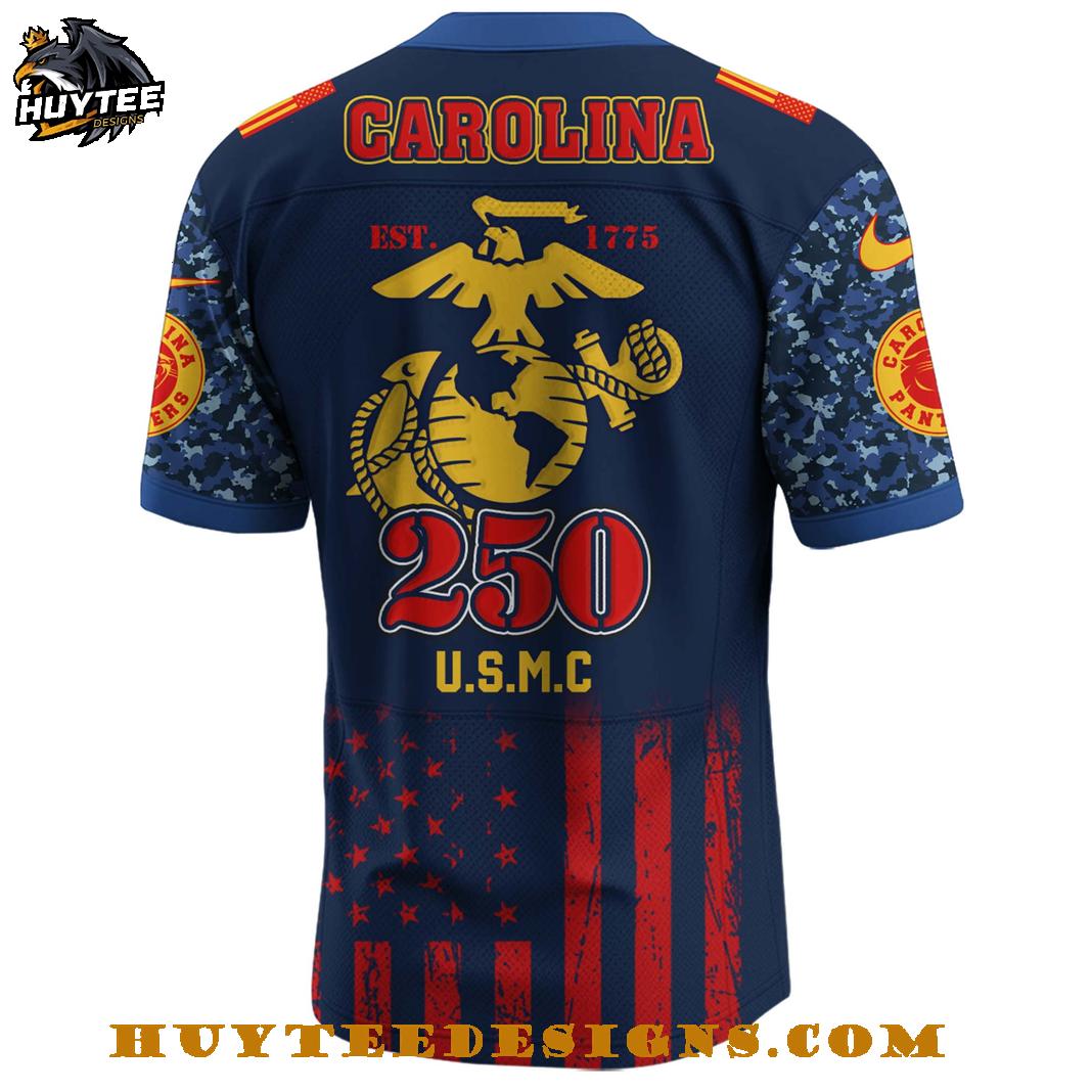 Carolina Panthers NFL 250th Birthday Celebration U.S.M.C Football Jersey Carolina Panthers NFL 250th Birthday Celebration U.S.M.C Football Jersey