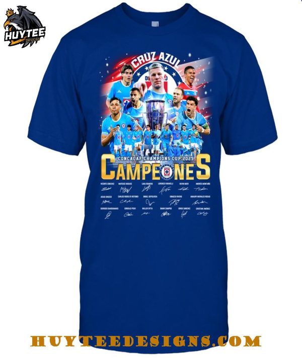 Cruz Azul Concacaf Champions Cup 2025 Campeones T-Shirt
