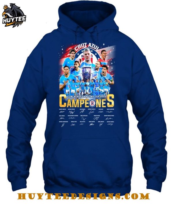 Cruz Azul Concacaf Champions Cup 2025 Campeones T-Shirt