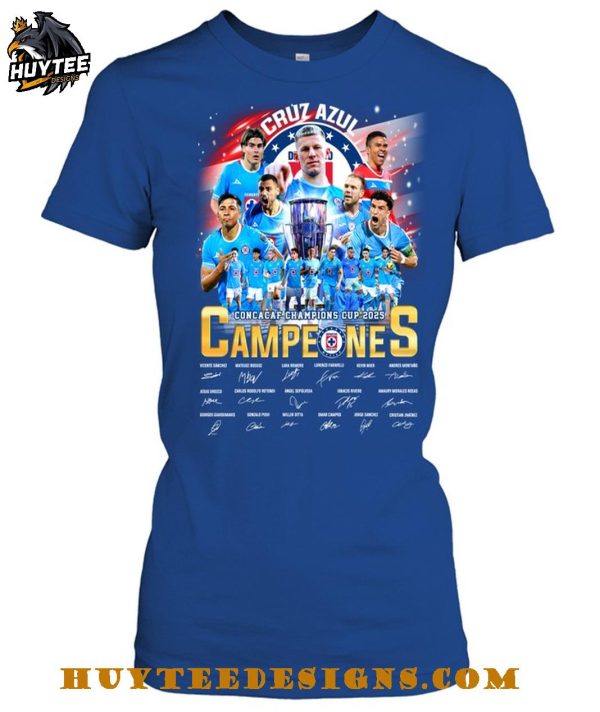 Cruz Azul Concacaf Champions Cup 2025 Campeones T-Shirt