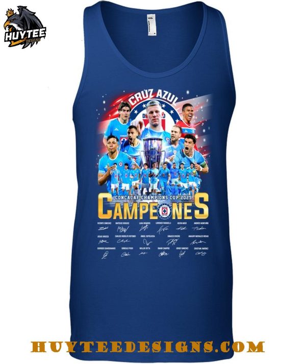 Cruz Azul Concacaf Champions Cup 2025 Campeones T-Shirt