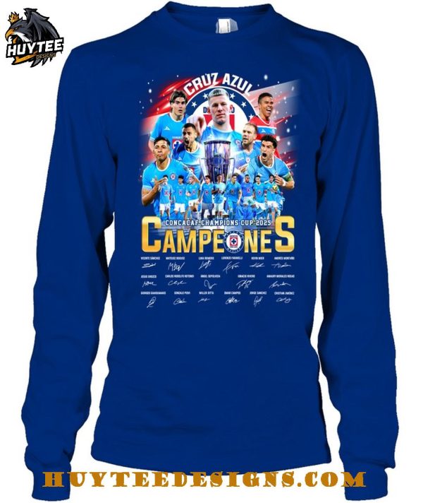Cruz Azul Concacaf Champions Cup 2025 Campeones T-Shirt