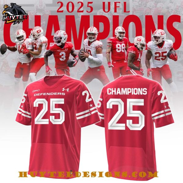 DC Defenders 2025 United Football League Champions Limited Edition Football Jersey