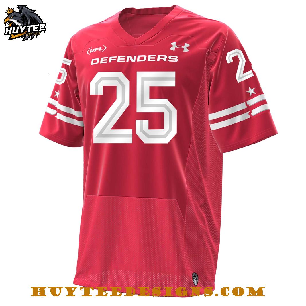 DC Defenders 2025 United Football League Champions Limited Edition Football Jersey DC Defenders 2025 United Football League Champions Limited Edition Football Jersey