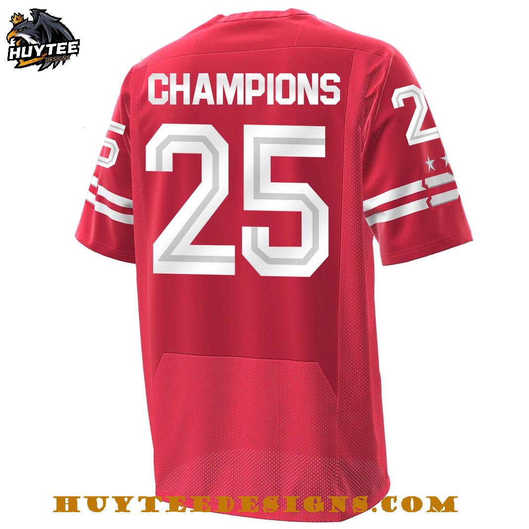 DC Defenders 2025 United Football League Champions Limited Edition Football Jersey DC Defenders 2025 United Football League Champions Limited Edition Football Jersey