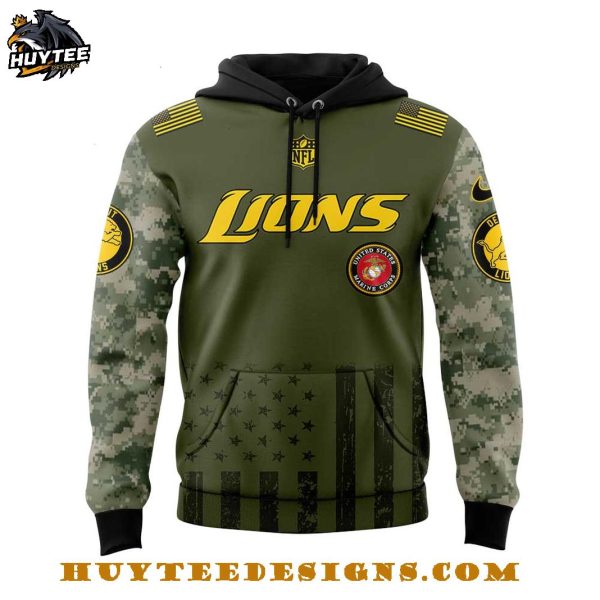Detroit Lions Marine Corps 2025 Hoodie