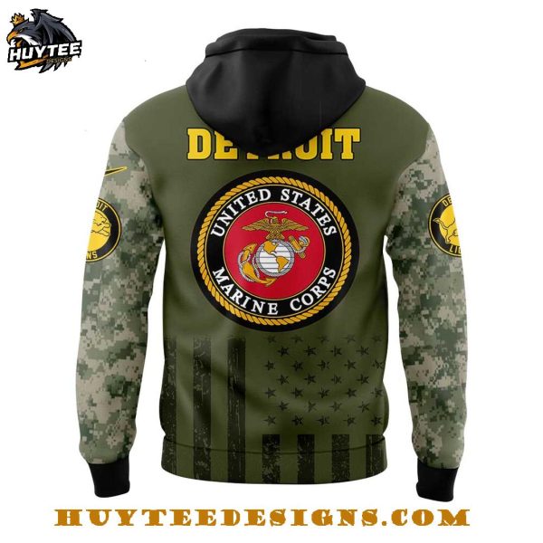 Detroit Lions Marine Corps 2025 Hoodie