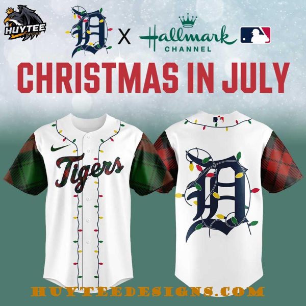 Detroit Tigers Christmas in July 2025 Baseball Jersey
