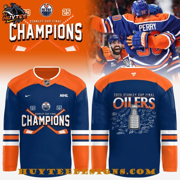 Edmonton Oilers Stanley Cup Finals Champions 2025 Hockey Jersey