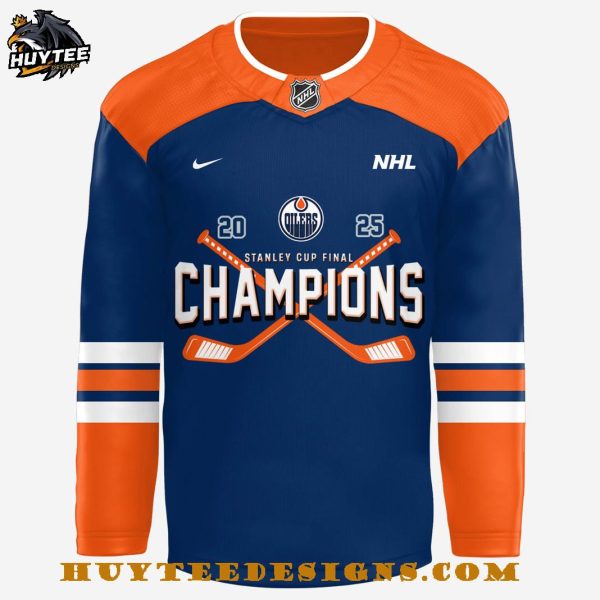 Edmonton Oilers Stanley Cup Finals Champions 2025 Hockey Jersey
