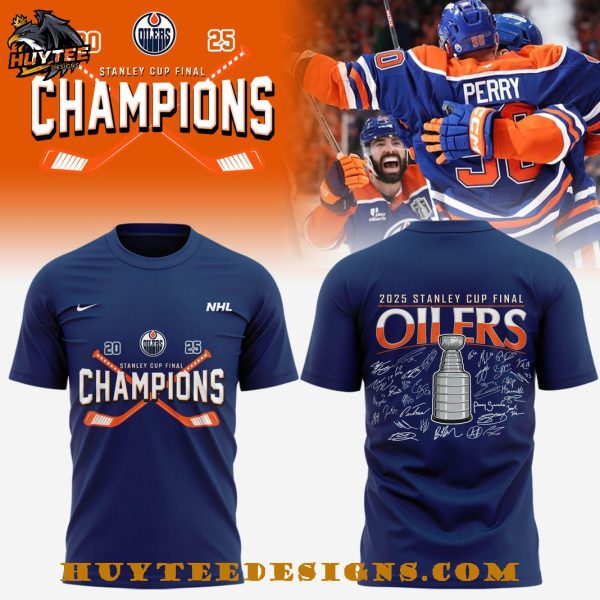 Edmonton Oilers Stanley Cup Finals Champions 2025 T-Shirt