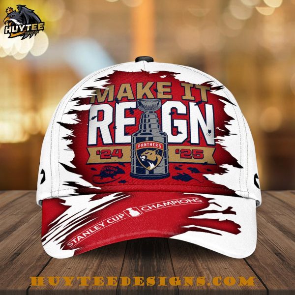Florida Panthers 2025 Stanley Cup Champions Make It Reign Classic Cap