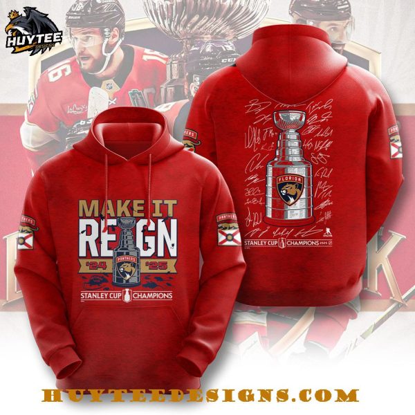 Florida Panthers 2025 Stanley Cup Champions Make It Reign T-Shirt