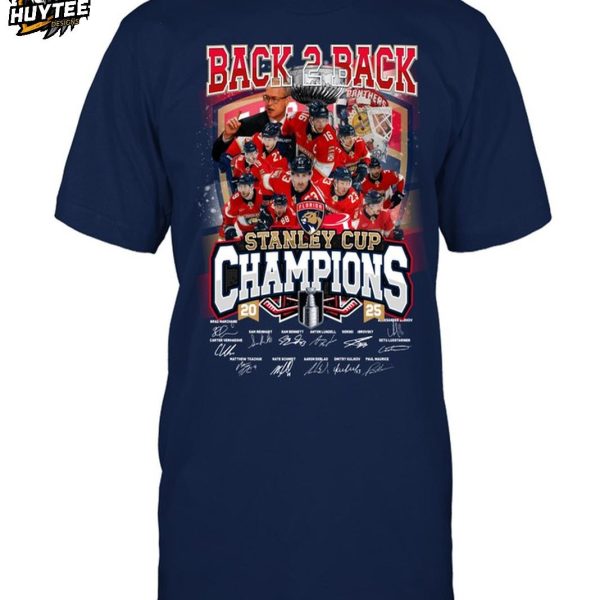 Florida Panthers Back To Back Champions 2025 T-Shirt