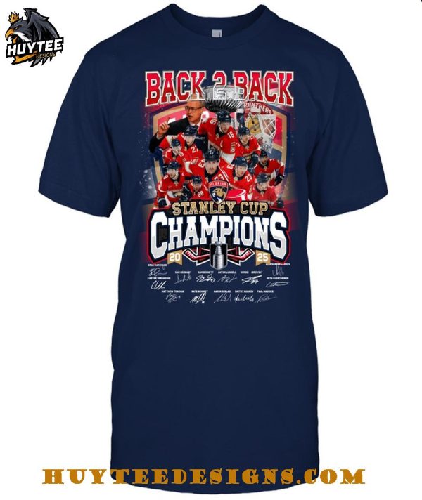 Florida Panthers Back To Back Champions 2025 T-Shirt