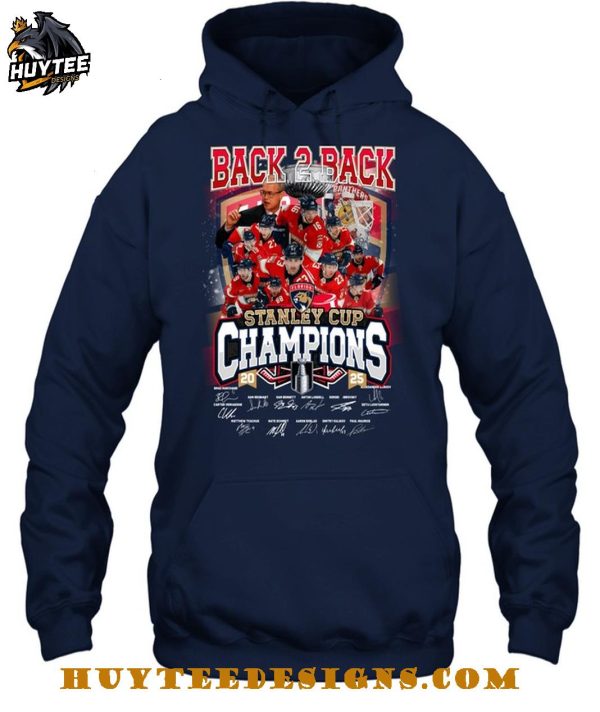 Florida Panthers Back To Back Champions 2025 T-Shirt