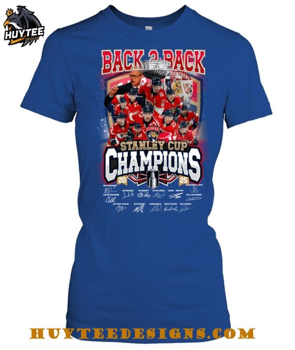 Florida Panthers Back To Back Champions 2025 T-Shirt