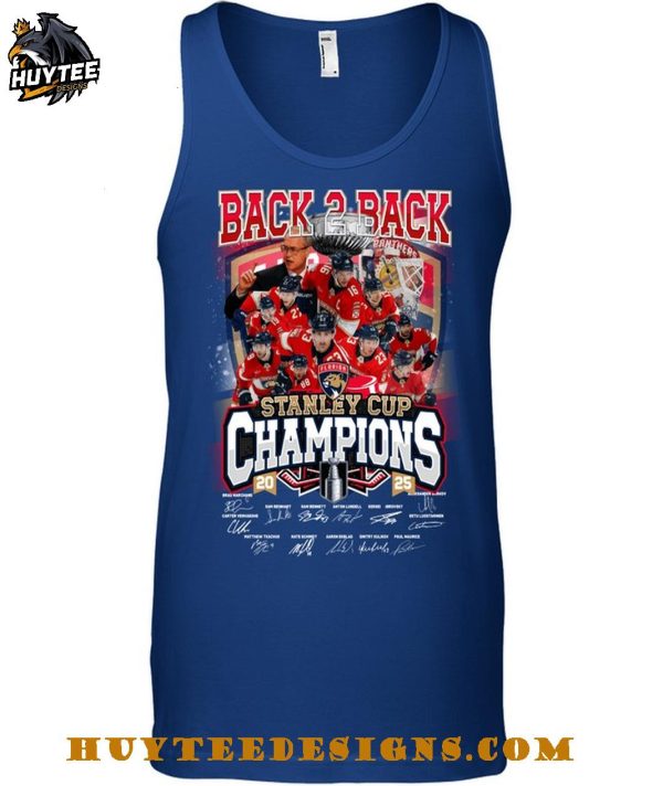 Florida Panthers Back To Back Champions 2025 T-Shirt