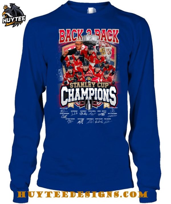 Florida Panthers Back To Back Champions 2025 T-Shirt