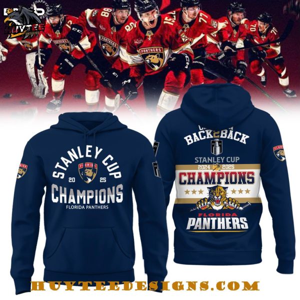 Florida Panthers Cats Win Back To Back 2024-2025 Champions 3D T-Shirt