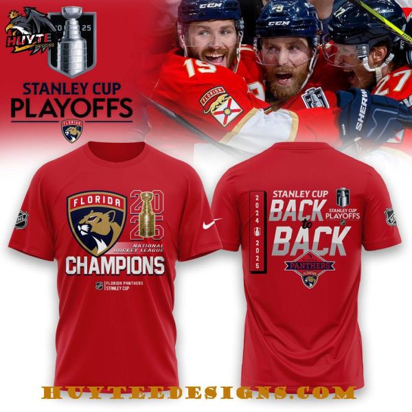 Florida Panthers NHL Stanley Cup Back To Back 2024-2025 T-Shirt