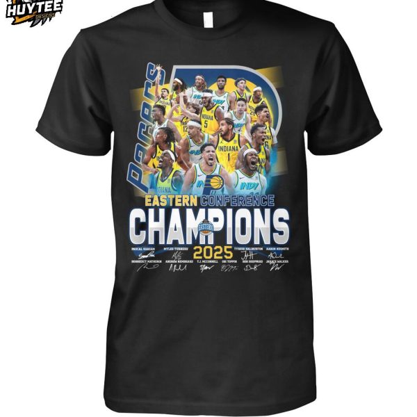 Indiana Pacers Eastern Conference Champions 2025 T-Shirt