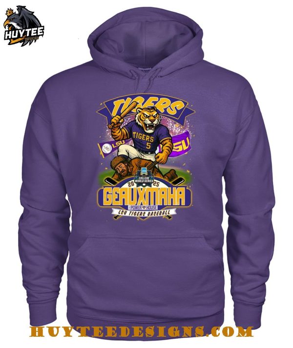 LSU Tigers Geauxmaha Power House 2025 T-Shirt