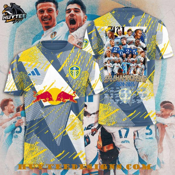 Leeds United EFL Championship 2024-2025 T-Shirt