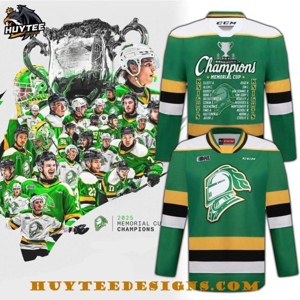 London Knights Champions Memorial Cup 2025 Hockey Jersey