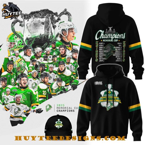 London Knights Champions Memorial Cup 2025 Hoodie