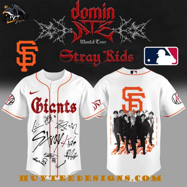Los Angeles Dodgers x ATE Domin World Tour Stray Kids 2025 Baseball Jersey