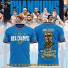 NBA Final 2024-2025 Champions Oklahoma City Thunder Chibi Special New T-Shirt – Blue