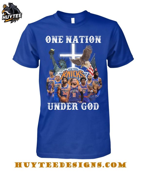 New York Knicks One Nation Under God 2025 T-Shirt