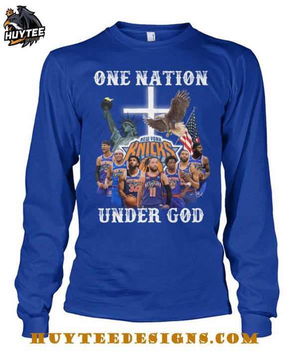 New York Knicks One Nation Under God 2025 T-Shirt