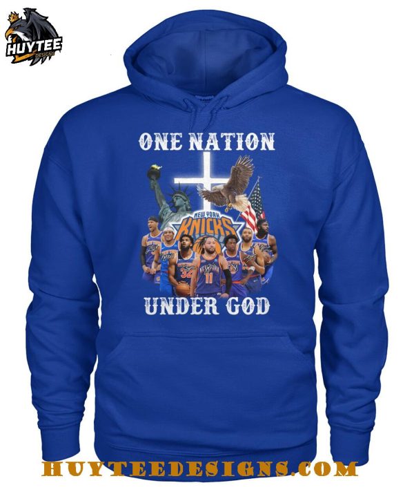 New York Knicks One Nation Under God 2025 T-Shirt