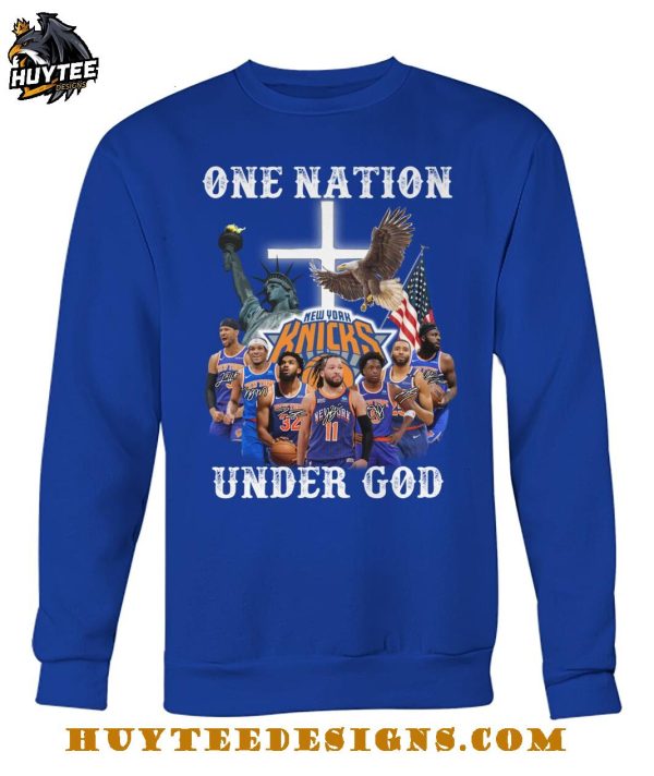New York Knicks One Nation Under God 2025 T-Shirt